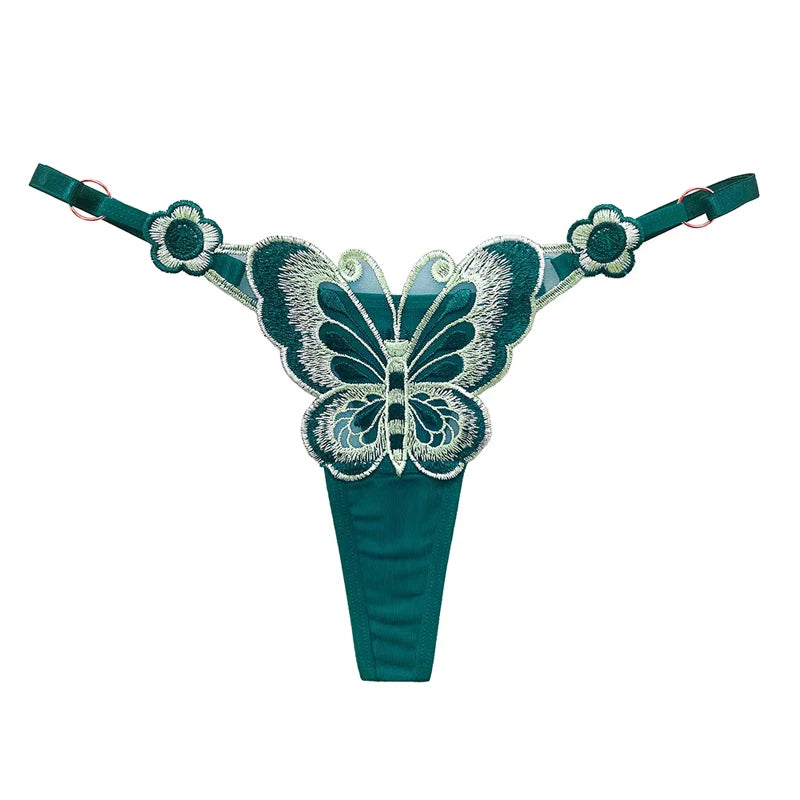 Sexy Lace Butterfly Low Waist  G strings
