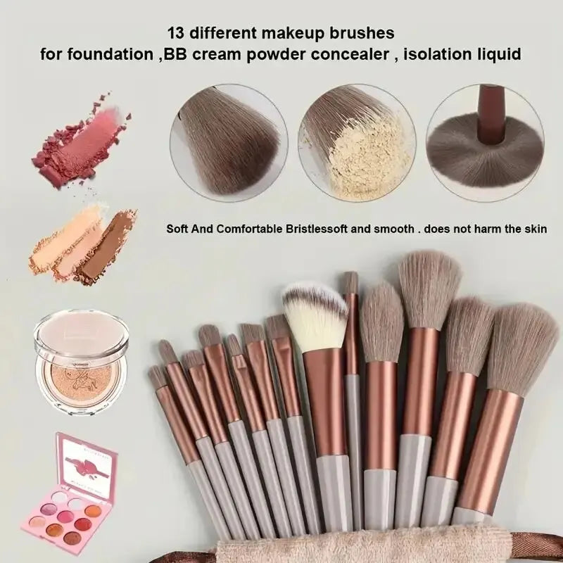 (4-15PC) Soft Professional Blending Make Up Brush Set