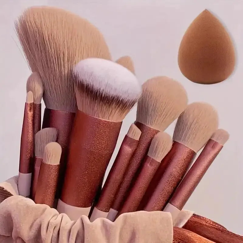 (4-15PC) Soft Professional Blending Make Up Brush Set