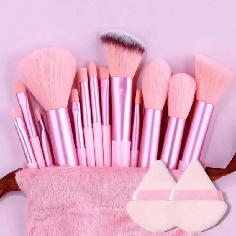 (4-15PC) Soft Professional Blending Make Up Brush Set