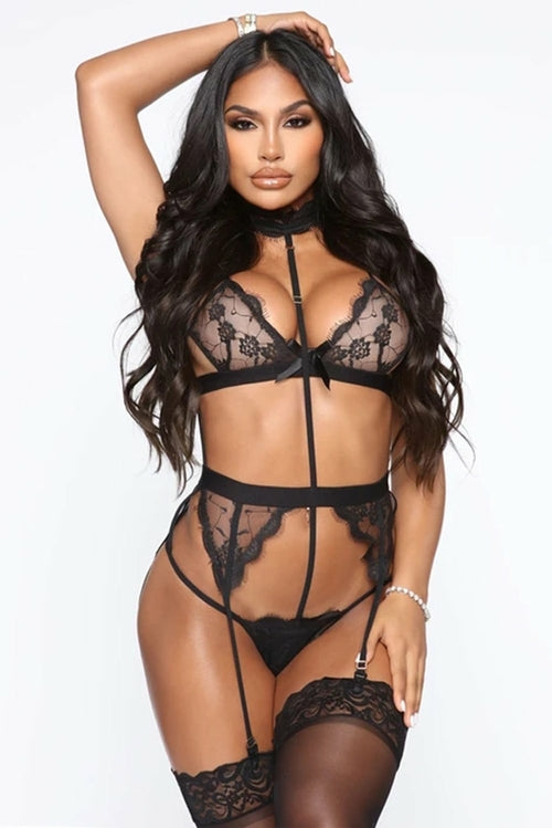 Sexy Lace 3pc Luxury Lingerie