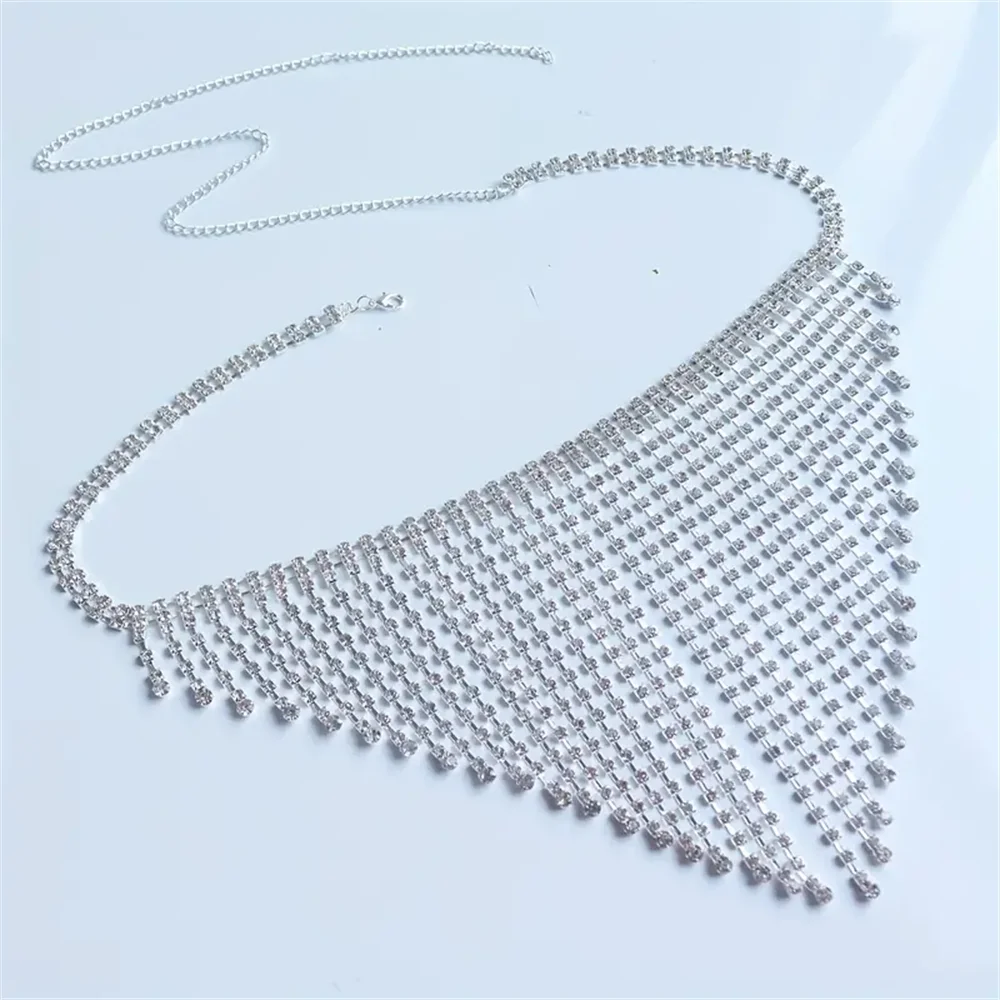 Crystal Tassel Thong Body Chain