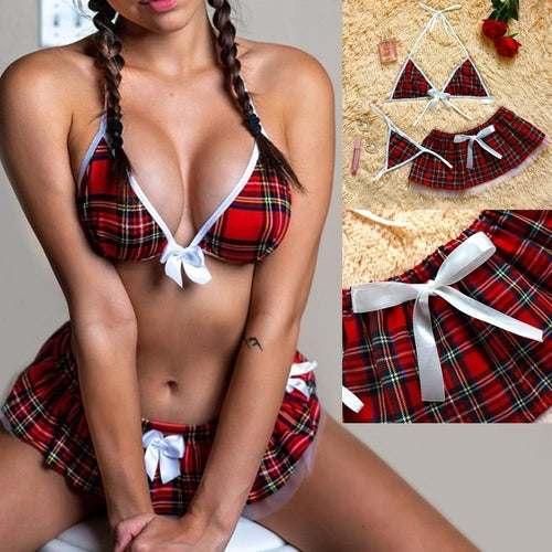 Naughty School Girl Costume Sexy 2Pc Set