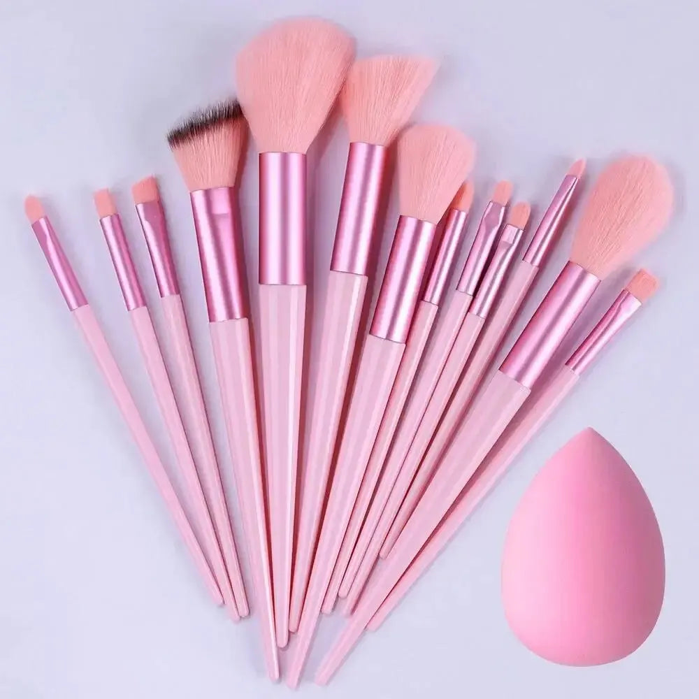 (4-15PC) Soft Professional Blending Make Up Brush Set