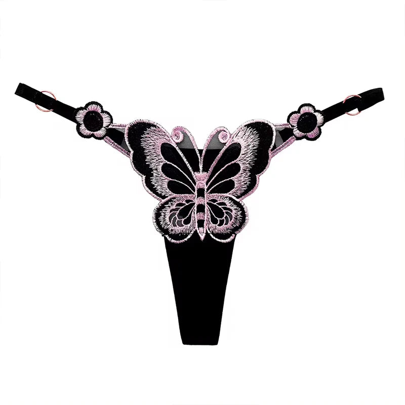 Sexy Lace Butterfly Low Waist  G strings