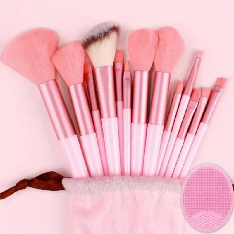 (4-15PC) Soft Professional Blending Make Up Brush Set