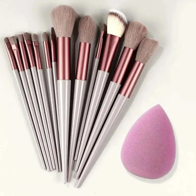 (4-15PC) Soft Professional Blending Make Up Brush Set