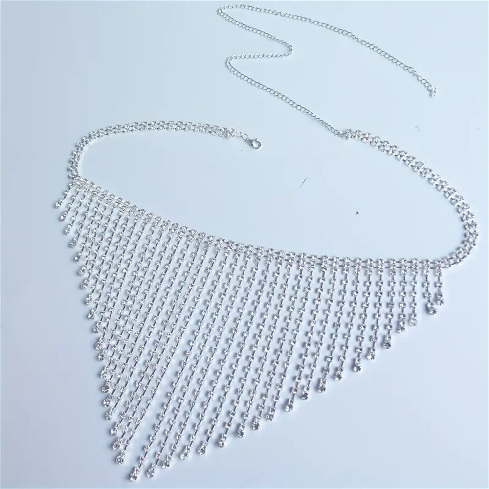 Crystal Tassel Thong Body Chain