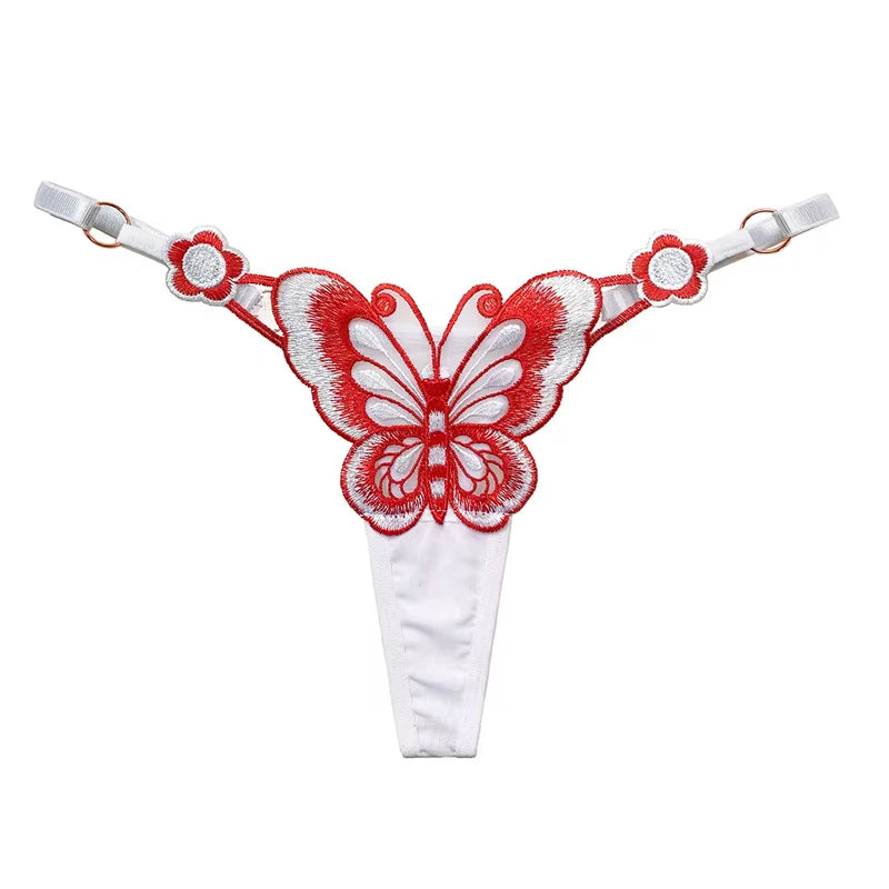 Sexy Lace Butterfly Low Waist  G strings
