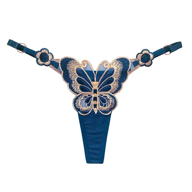 Sexy Lace Butterfly Low Waist  G strings