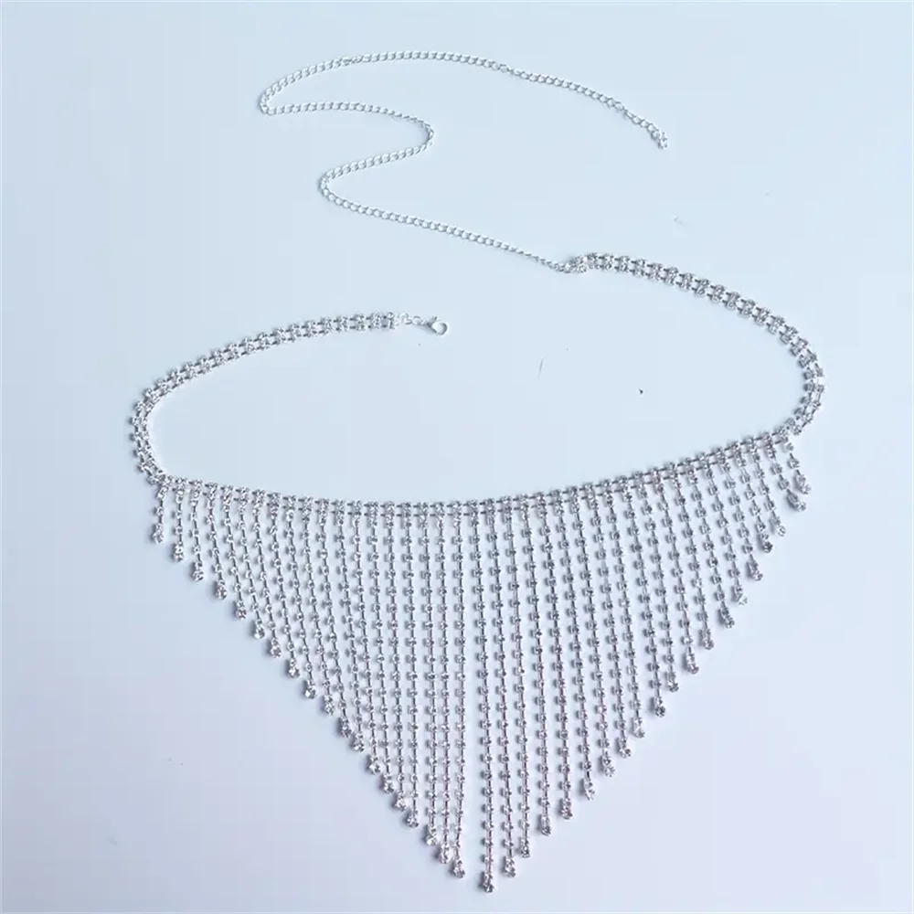 Crystal Tassel Thong Body Chain