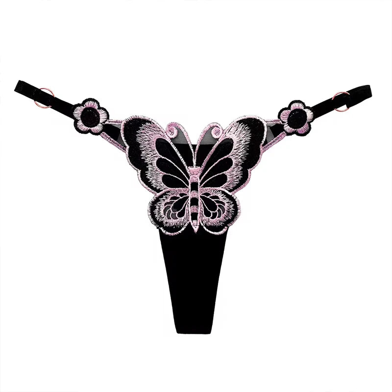 Sexy Lace Butterfly Low Waist  G strings