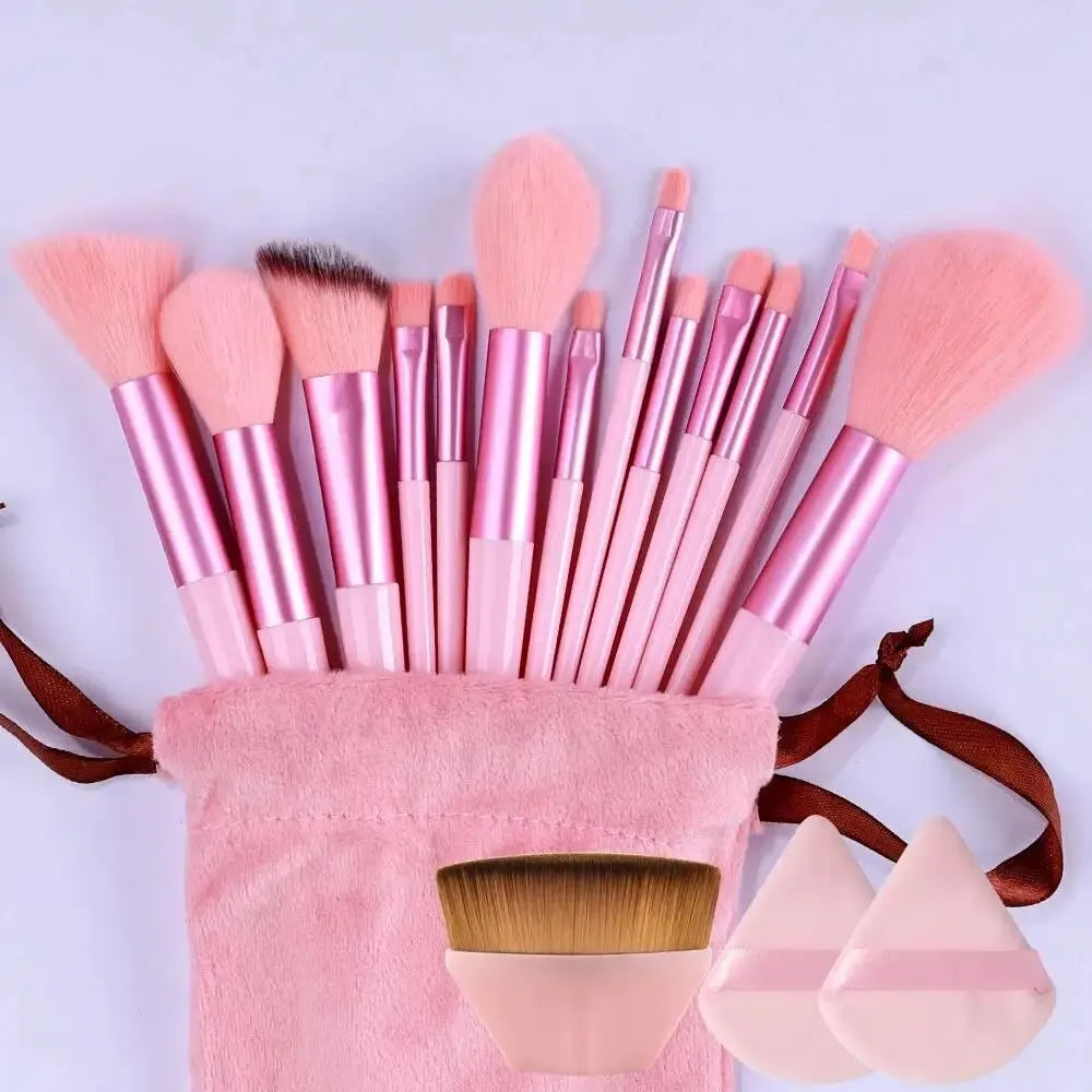 (4-15PC) Soft Professional Blending Make Up Brush Set